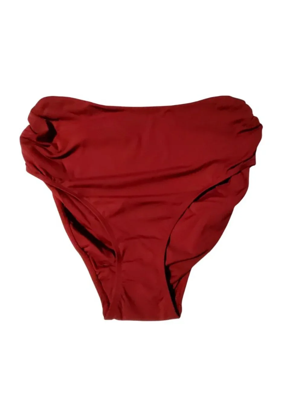 Anne Cole Womens Convertible High-Waist Swim Bottom Wine Red 18W for a curvy fit